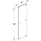 Prime-Line Door Push Plate, 4 in. X 16 in., Satin Aluminum (Single Pack) J 4581 - alternate 2